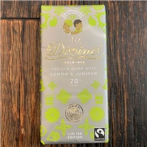 Divine Dark Chocolate Lemon & Juniper 90g