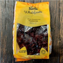 Suma Dried Sweetened Cranberries 250g