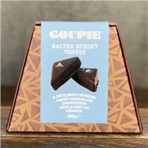Goupie Salted Sticky Toffee Chocolates 180g