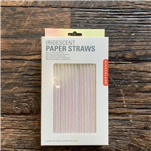 Kikkerland Iridescent Paper Straws (144)