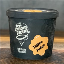 Cheshire Farm Toffee Fudge Ice Cream 1ltr (COLLECTION ONLY)