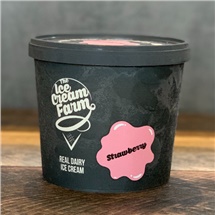 Cheshire Farm Strawberry Ice Cream Mini Pot 125ml (COLLECTION ONLY)